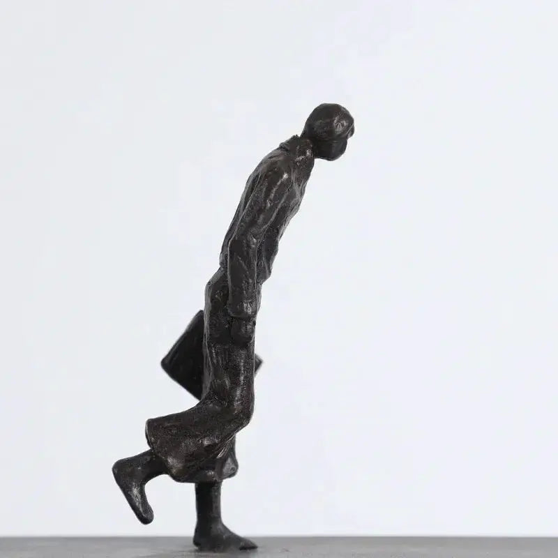 Modern Abstract Statue Black Metal Framed Figures for Your Home by House Of Avana