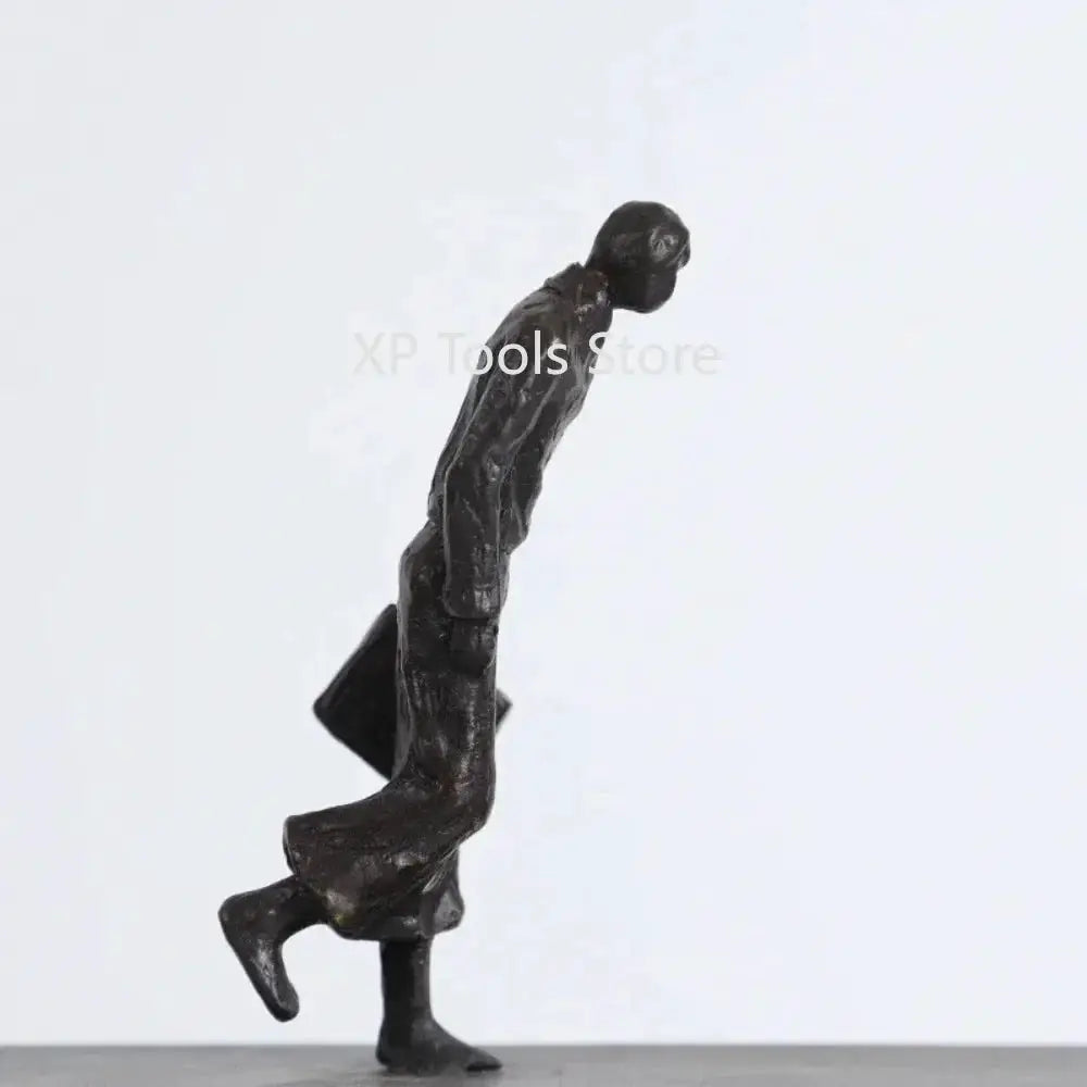 Modern Abstract Statue Black Metal Framed Figures for Your Home by House Of Avana