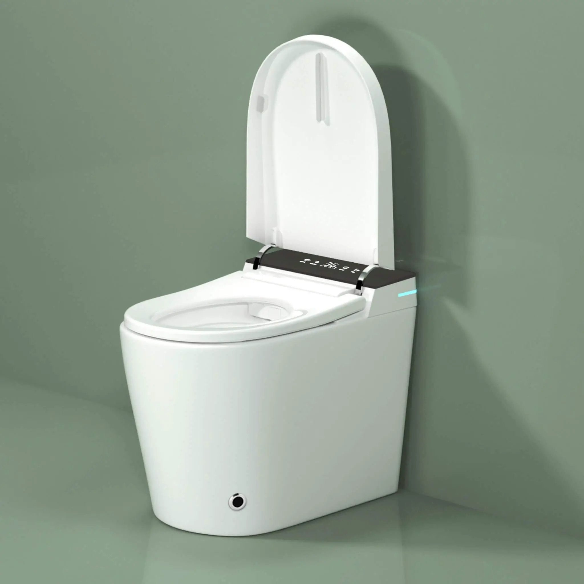Nuvia Modern Compact Smart Tankless Toilet With Bidet, Auto Open, Auto Flush, Heated Seat And Air Dryer (SAK51990) by SAKSBY WHOLESALE