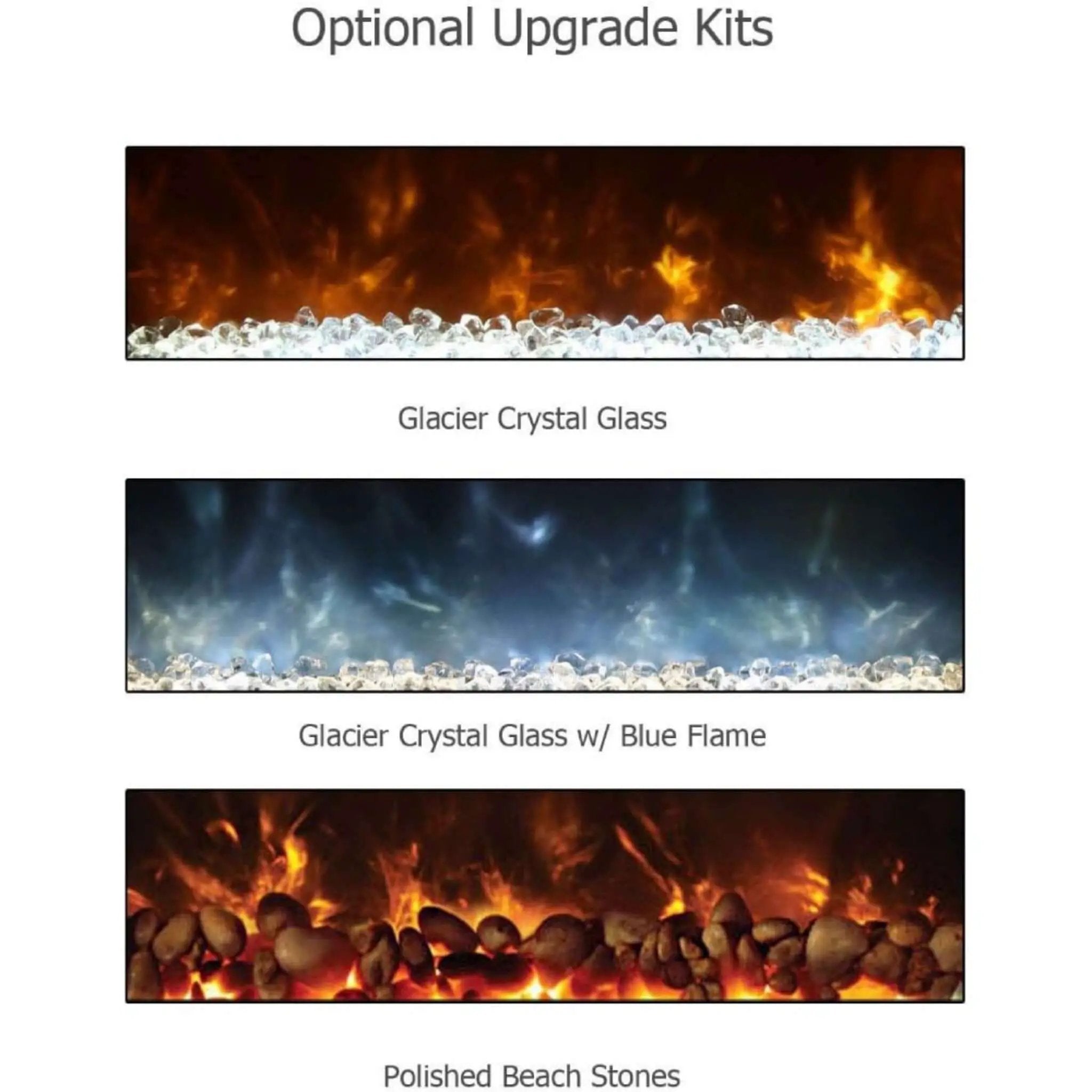 Modern Flames Ambiance 60-Inch Built-In Electric Fireplace With LED Flame Technology [AL60CLX2-G] (SAK12890) by SAKSBY WHOLESALE
