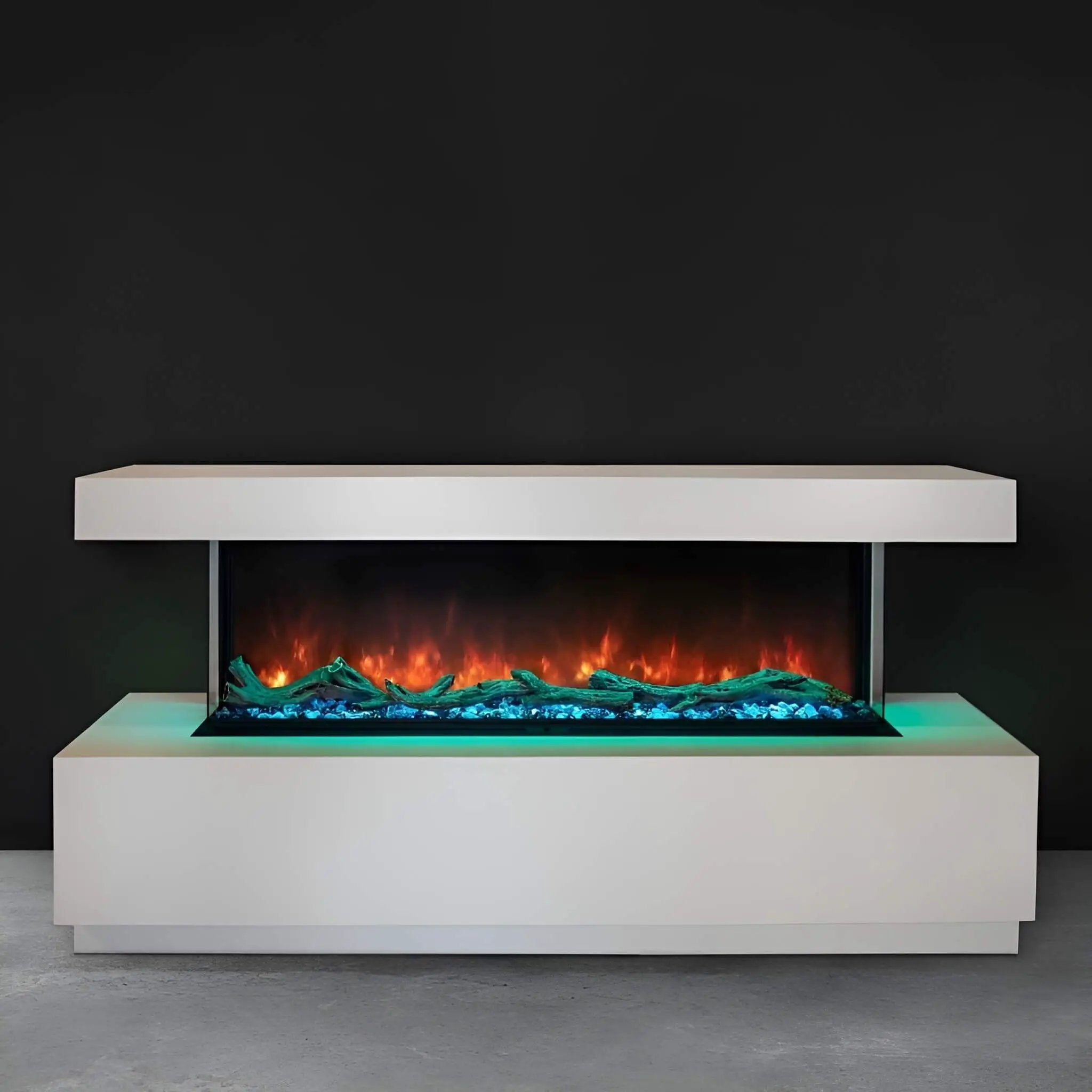 Modern Flames Landscape Pro Multi 56-Inch Linear Multi-Sided Electric Fireplace With Hybrid Flame Technology [LPM-5616V2] (SAK67390) by SAKSBY WHOLESALE