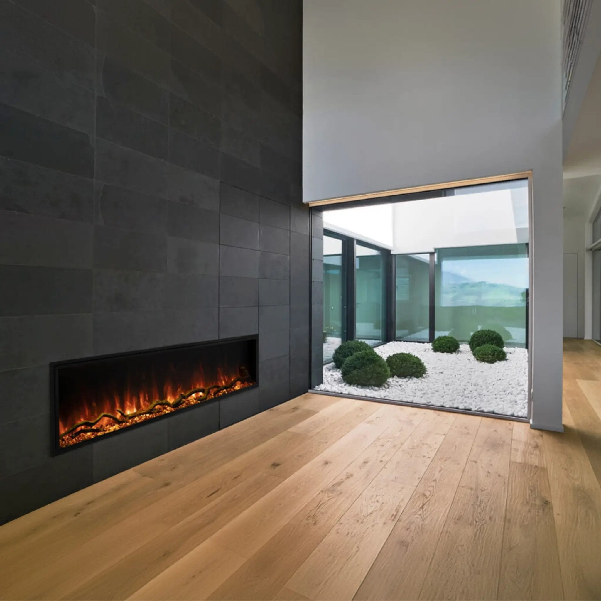 Modern Flames Landscape Pro Slim 56-Inch Built-In Linear Electric Fireplace [LPS-5614V2] (SAK54711) by SAKSBY WHOLESALE