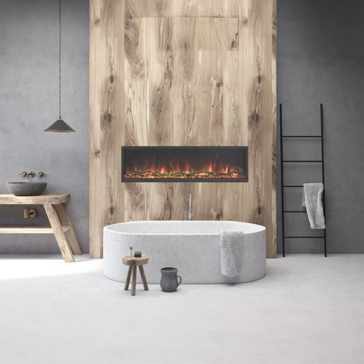 Modern Flames Landscape Pro Slim 56-Inch Built-In Linear Electric Fireplace [LPS-5614V2] (SAK54711) by SAKSBY WHOLESALE