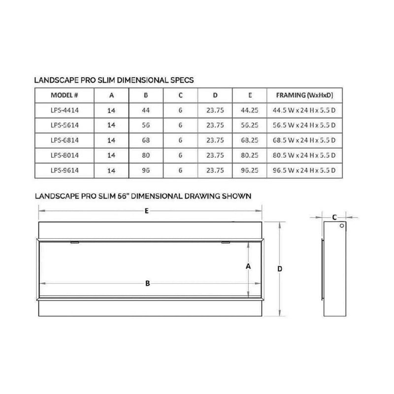 Modern Flames Landscape Pro Slim 68-Inch Built-In Electric Fireplace [LPS-6814V2] (SAK72941) by SAKSBY WHOLESALE