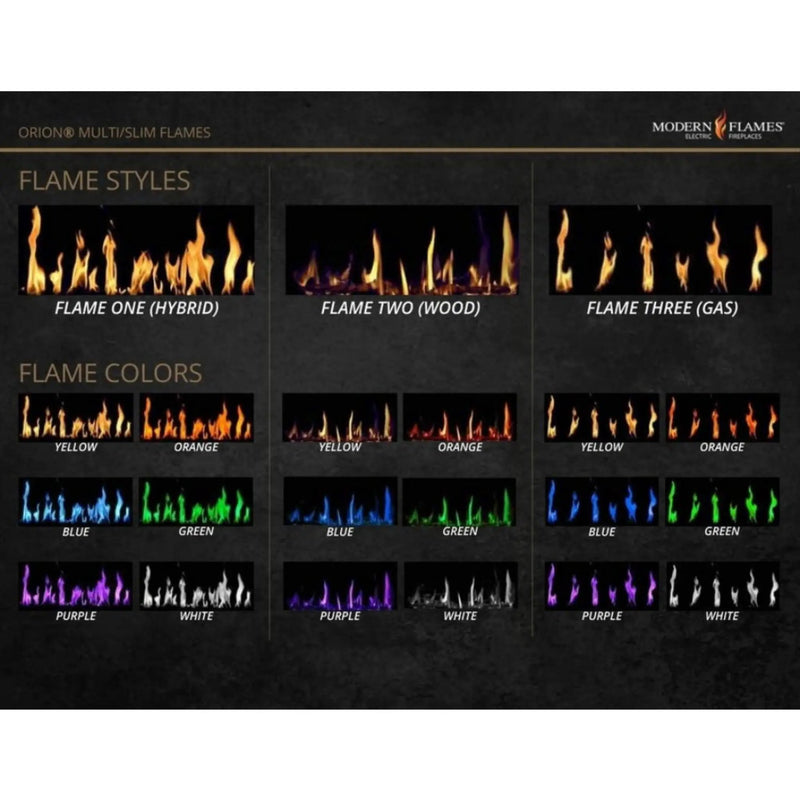 Modern Flames Orion Slim 100-Inch Heliovision Single-Sided Fireplace [OR100-SLIM] (SAK95432) by SAKSBY WHOLESALE
