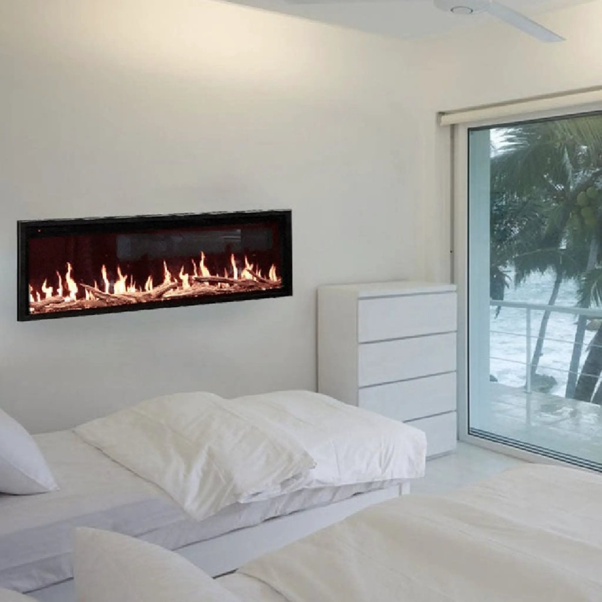 Modern Flames Orion Slim 60-Inch Heliovision Single-Sided Electric Fireplace [OR60-SLIM] (SAK73157) by SAKSBY WHOLESALE