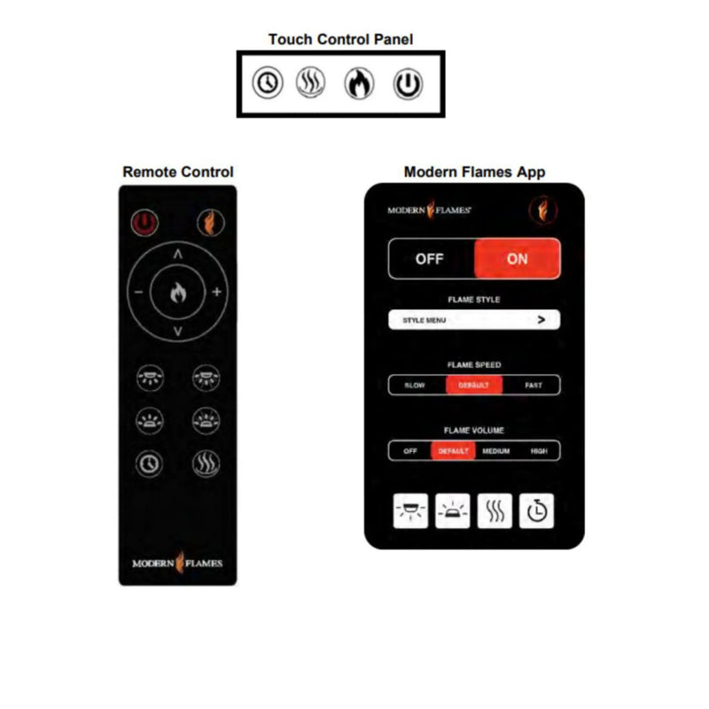 Modern Flames Orion Slim 76-Inch Heliovision Single-Sided Electric Fireplace [OR76-SLIM] (SAK41935) by SAKSBY WHOLESALE