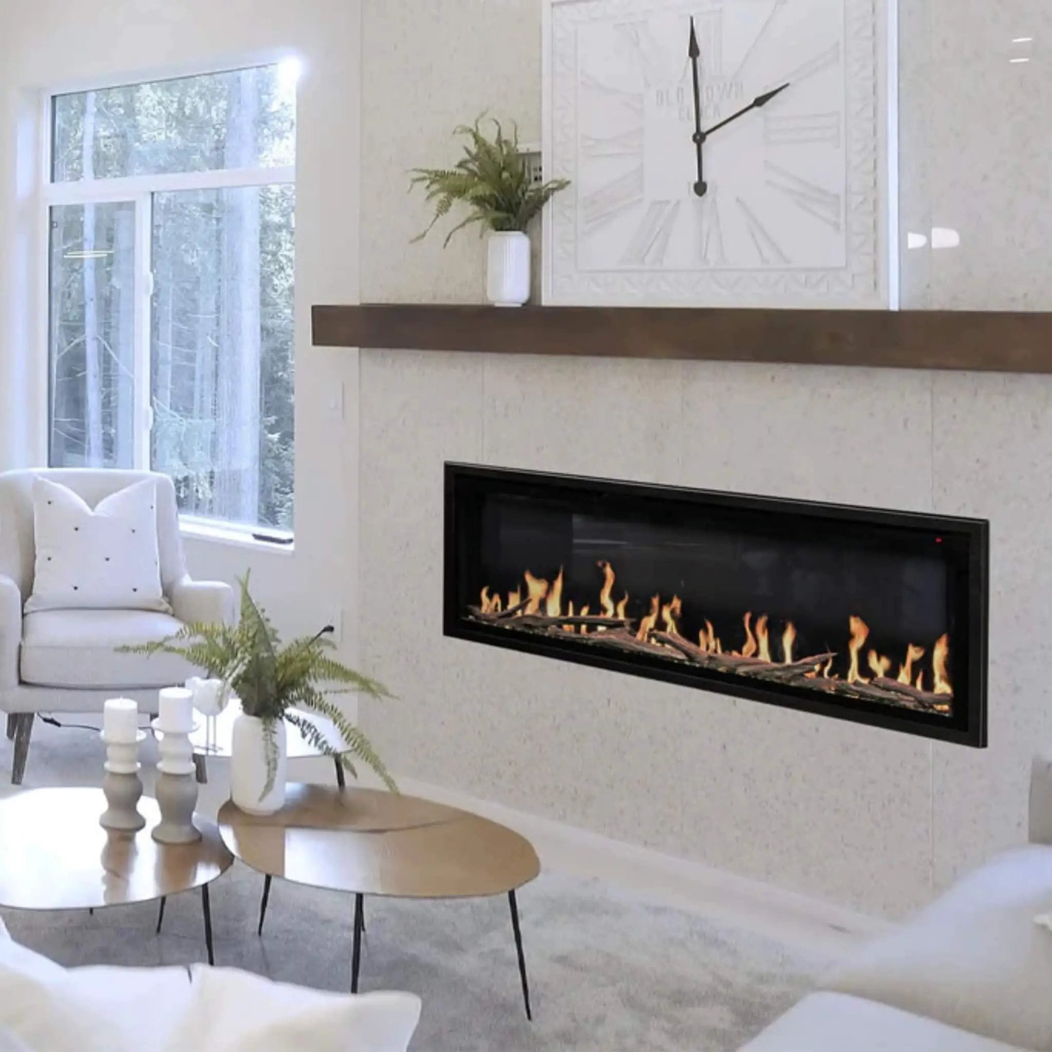 Modern Flames Orion Slim 76-Inch Heliovision Single-Sided Electric Fireplace [OR76-SLIM] (SAK41935) by SAKSBY WHOLESALE