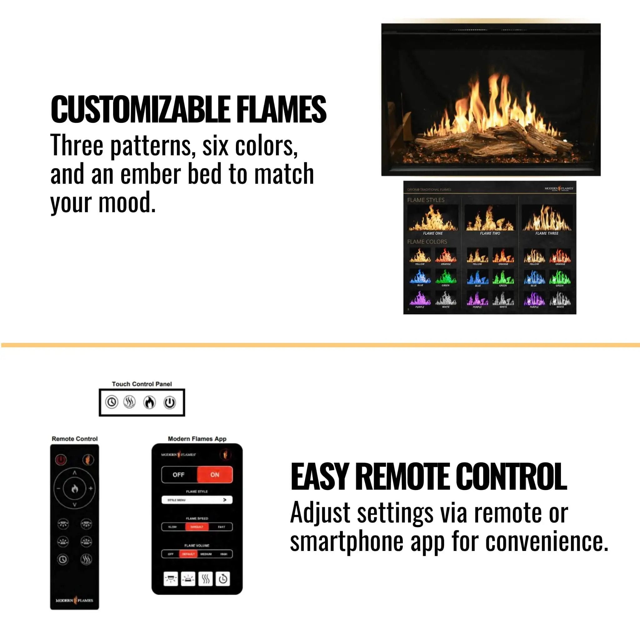Modern Flames Orion Traditional 26-Inch Heliovision Electric Fireplace [OR26-TRAD] (SAK51873) by SAKSBY WHOLESALE