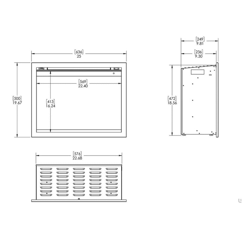 Modern Flames Orion Traditional 26-Inch Heliovision Electric Fireplace [OR26-TRAD] (SAK51873) by SAKSBY WHOLESALE