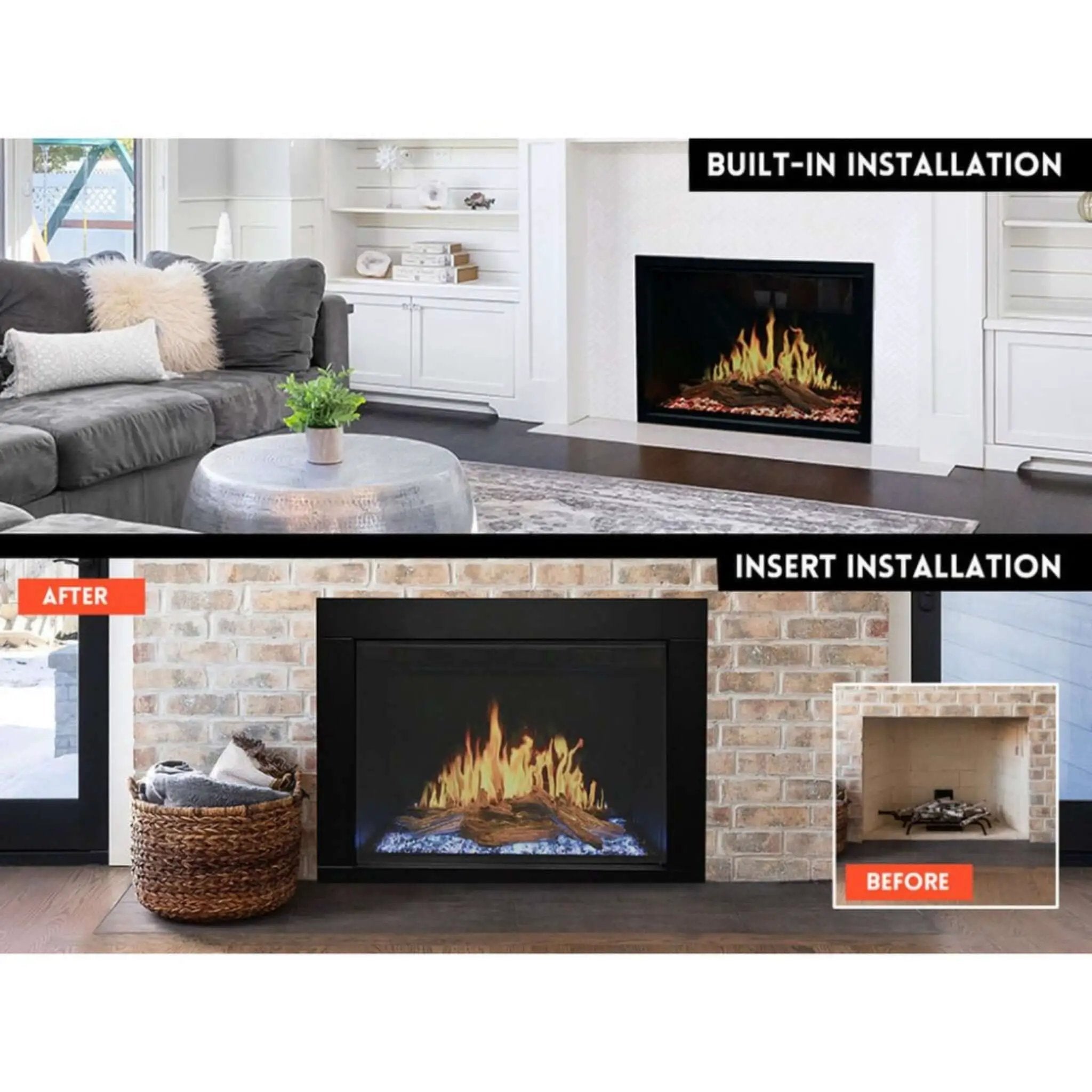 Modern Flames Orion Traditional 26-Inch Heliovision Electric Fireplace [OR26-TRAD] (SAK51873) by SAKSBY WHOLESALE