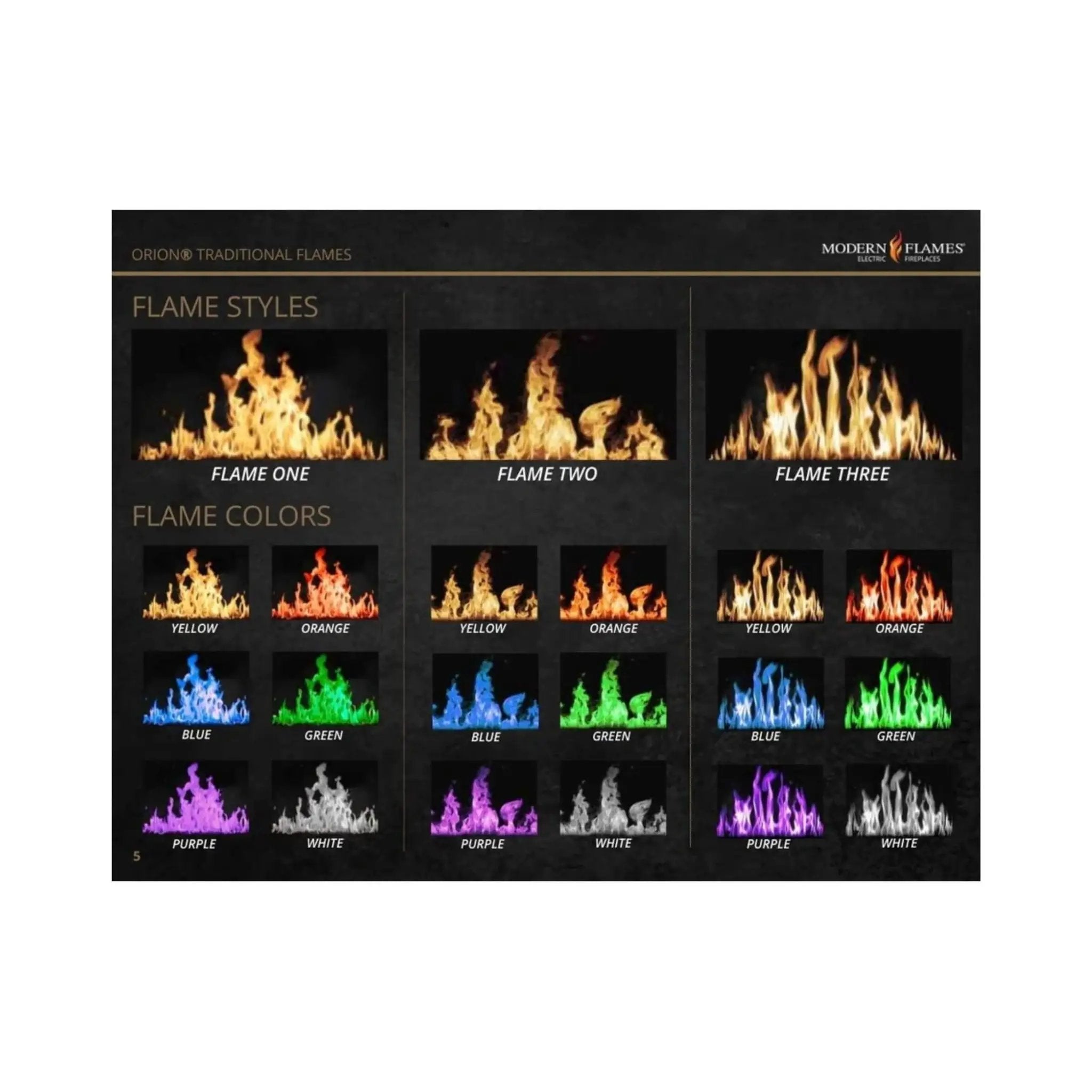 Modern Flames Orion Traditional 42-Inch Heliovision Electric Fireplace [OR42-TRAD] (SAK83765) by SAKSBY WHOLESALE