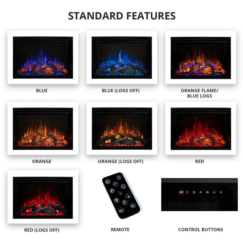 Modern Flames Redstone 30-Inch Built-In Traditional Electric Fireplace [RS-3021] (SAK84729) by SAKSBY WHOLESALE