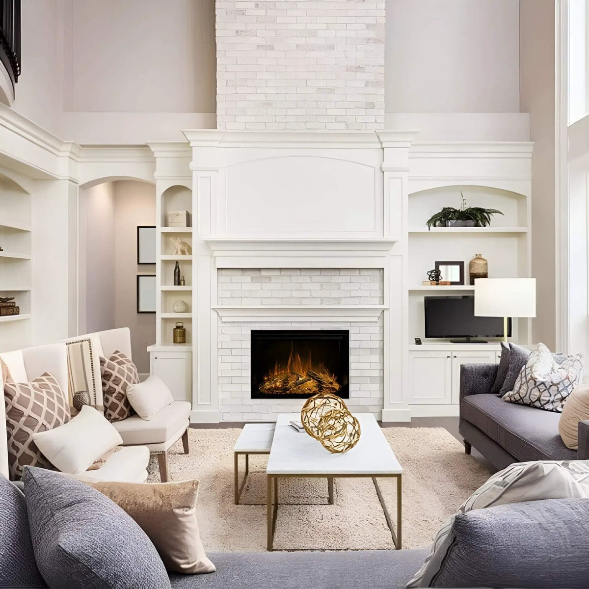 Modern Flames Redstone 30-Inch Built-In Traditional Electric Fireplace [RS-3021] (SAK84729) by SAKSBY WHOLESALE