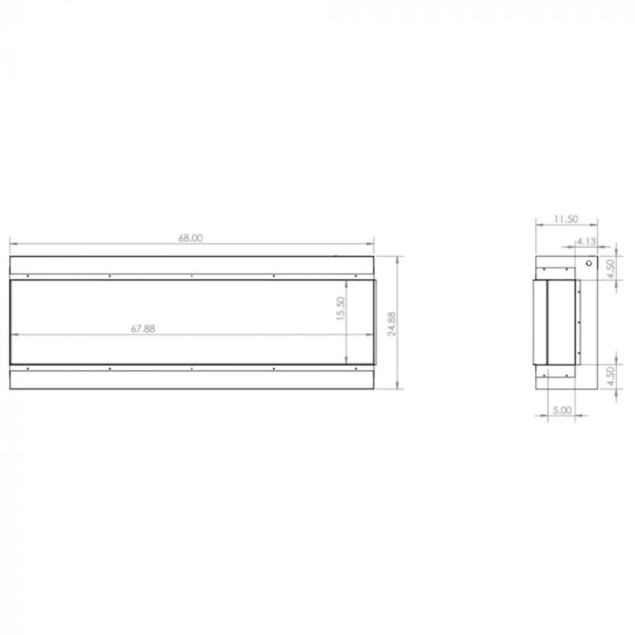 Modern Flames Redstone 36-Inch Built-In Traditional Electric Fireplace [RS-3626] (SAK36514) by SAKSBY WHOLESALE
