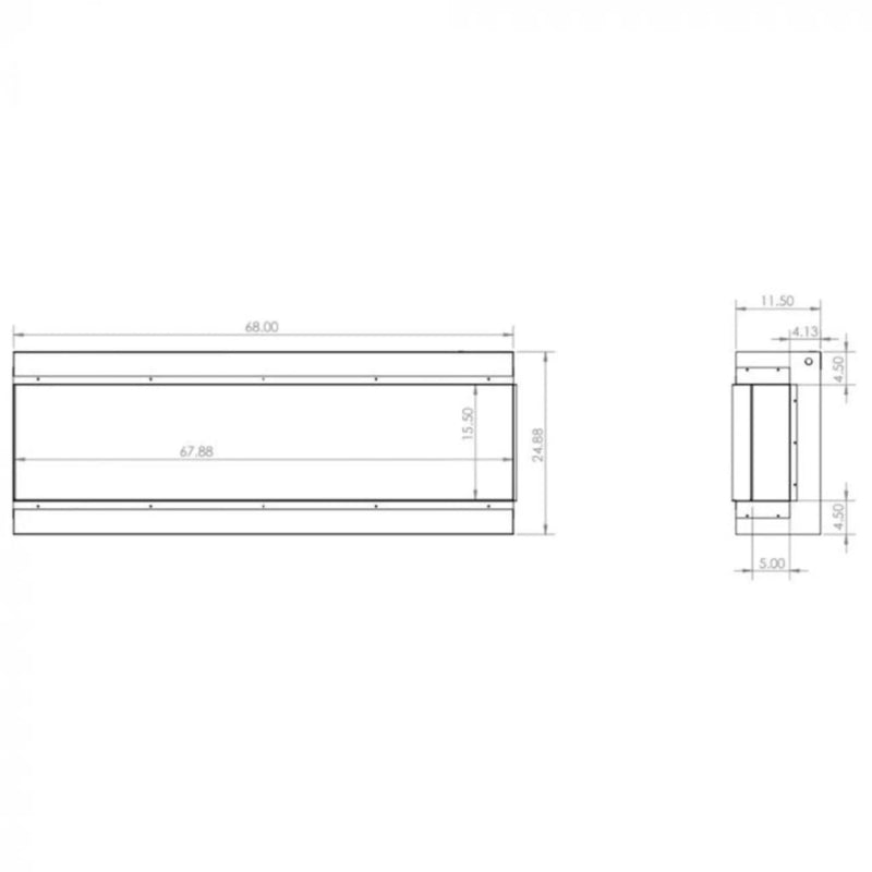 Modern Flames Redstone 36-Inch Built-In Traditional Electric Fireplace [RS-3626] (SAK36514) by SAKSBY WHOLESALE