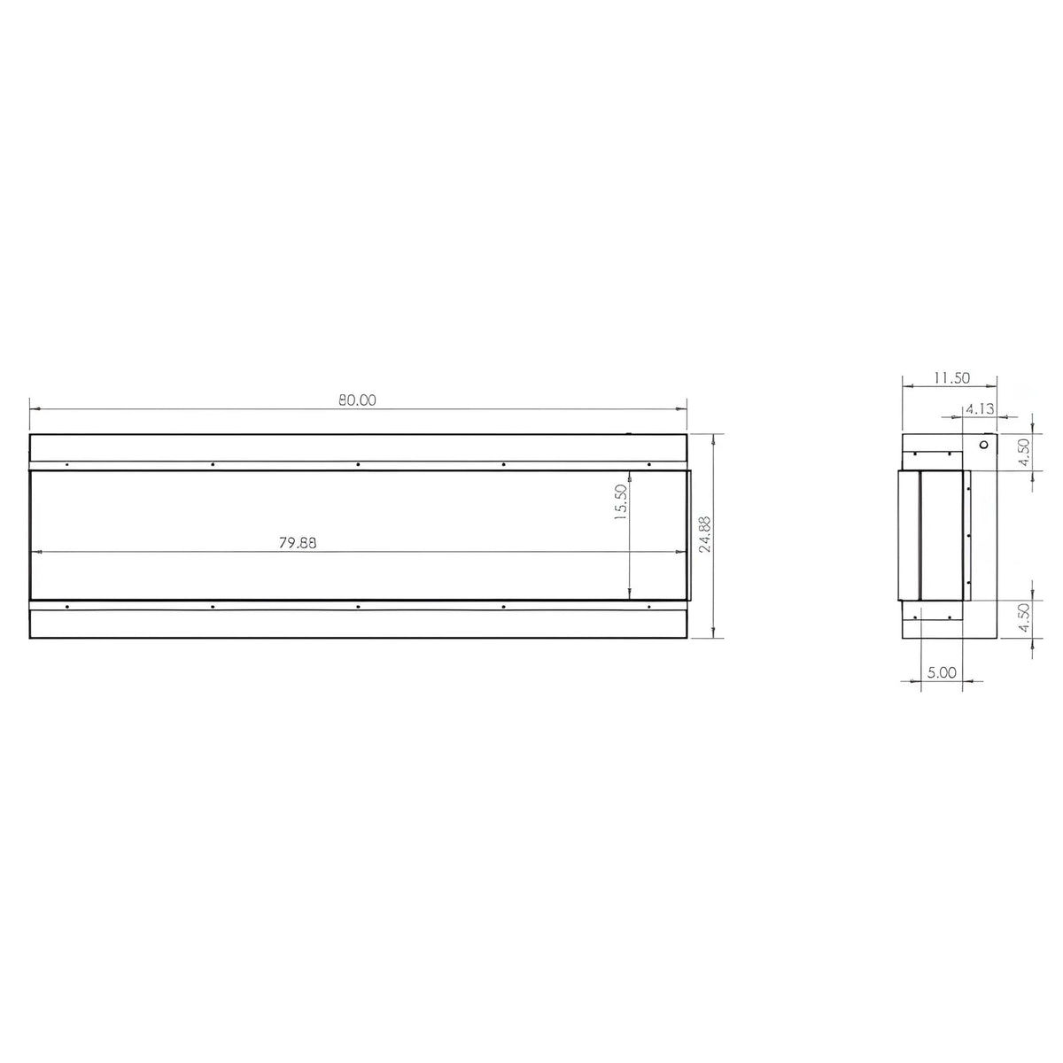 Modern Flames Redstone 42-Inch Built-In Traditional Electric Fireplace [RS-4229] (SAK97326) by SAKSBY WHOLESALE