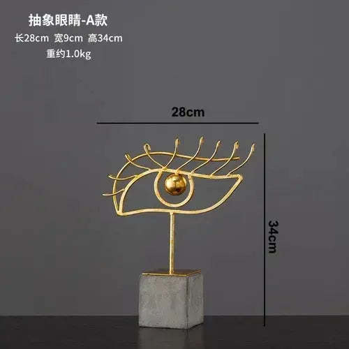 Modern Gymnast Statue Bronze Abstract Figure for Your Home or Office by House Of Avana