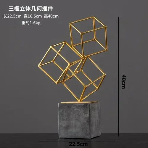 Modern Gymnast Statue Bronze Abstract Figure for Your Home or Office by House Of Avana