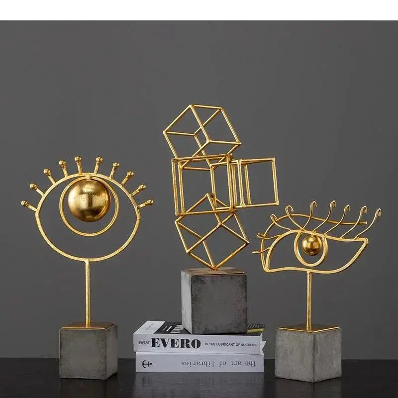 Modern Gymnast Statue Bronze Abstract Figure for Your Home or Office by House Of Avana