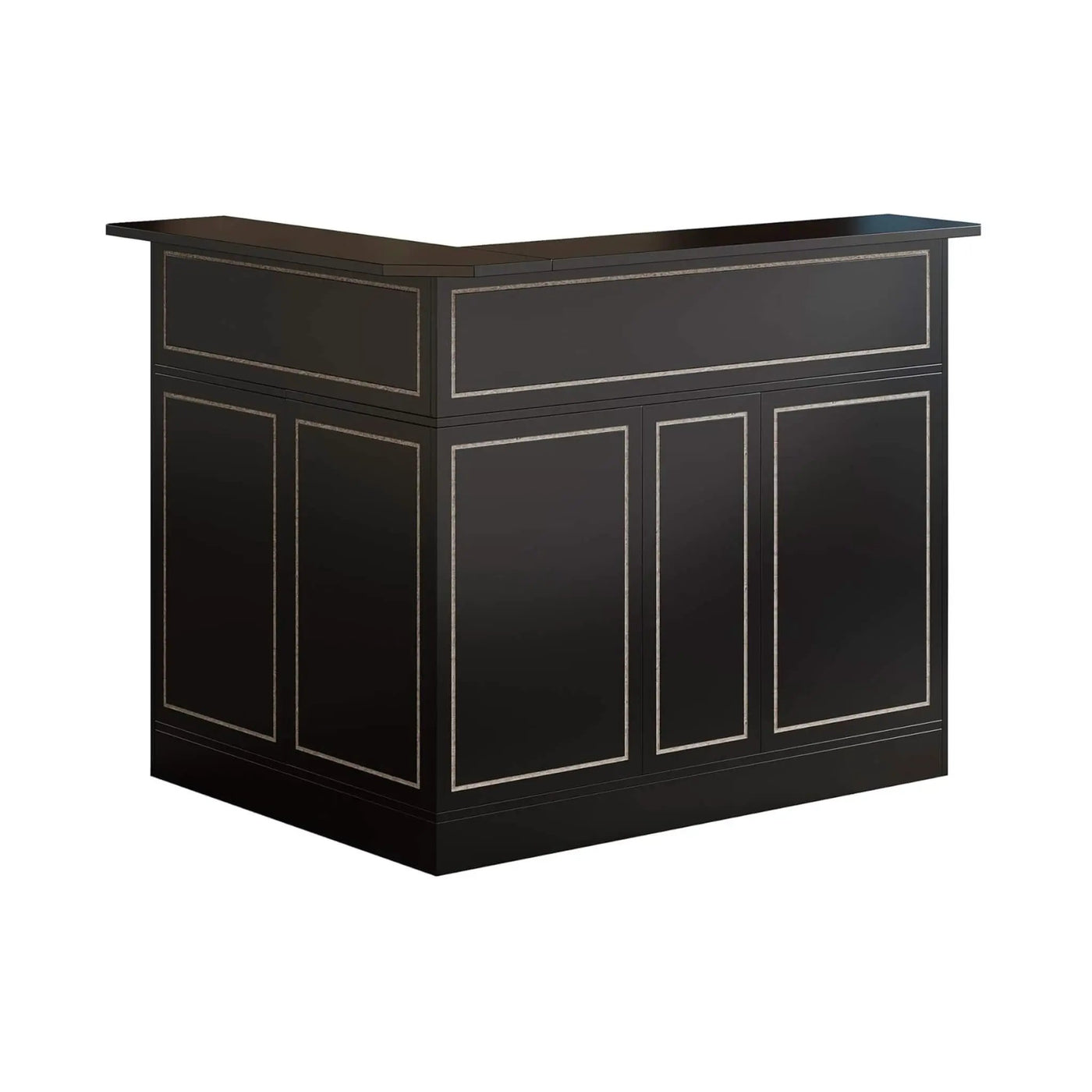 Modern L-Shaped Reception Desk With Storage Shelves (SAK81036) by SAKSBY WHOLESALE