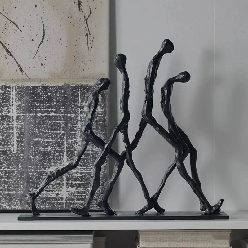 Abstract Ascending Figures Sculpture for Modern Home Decor by House Of Avana