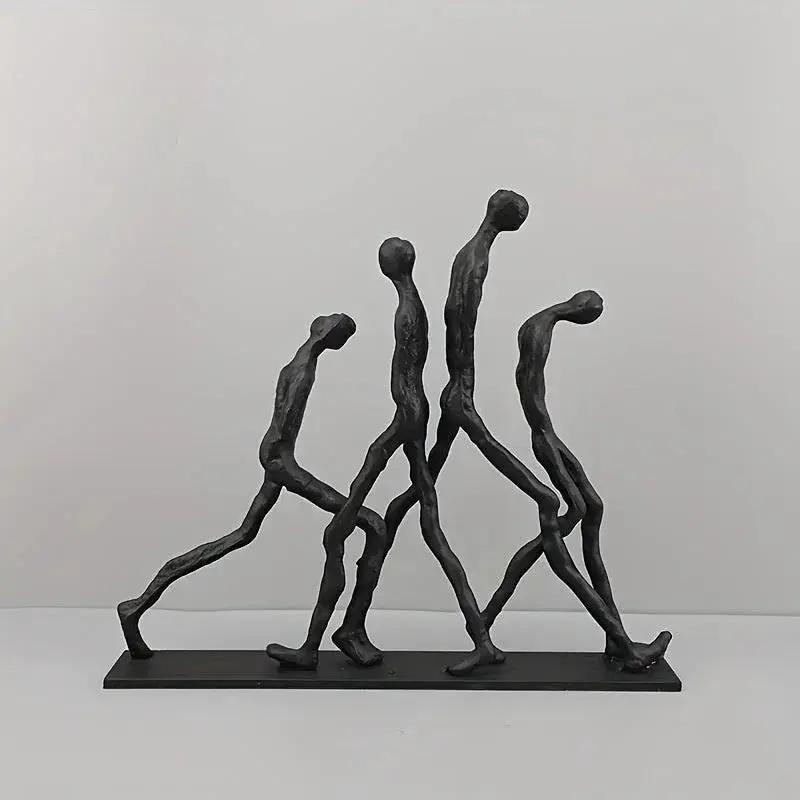 Abstract Ascending Figures Sculpture for Modern Home Decor by House Of Avana