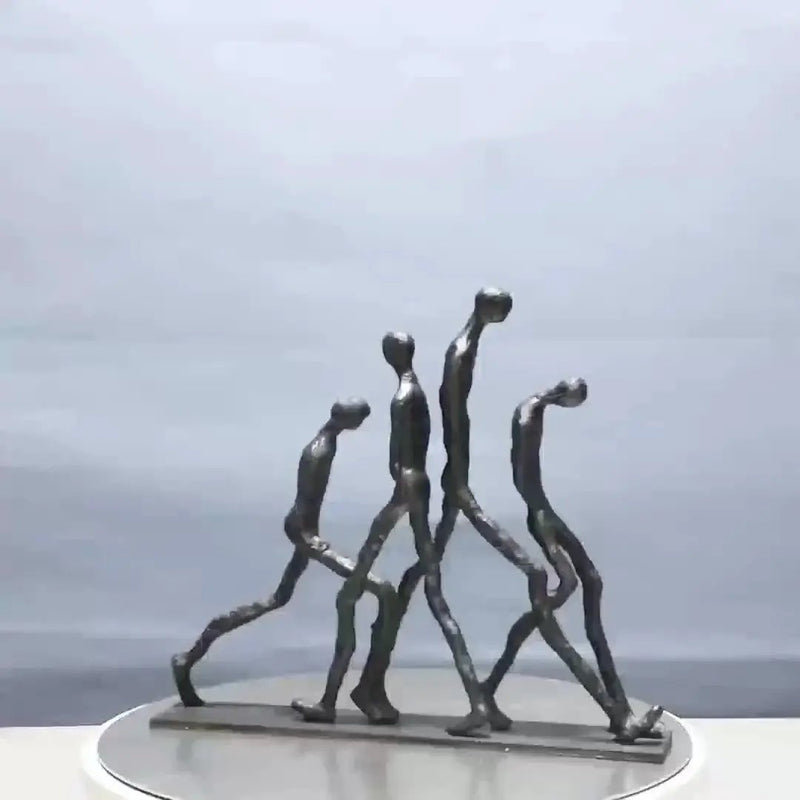 Abstract Ascending Figures Sculpture for Modern Home Decor by House Of Avana