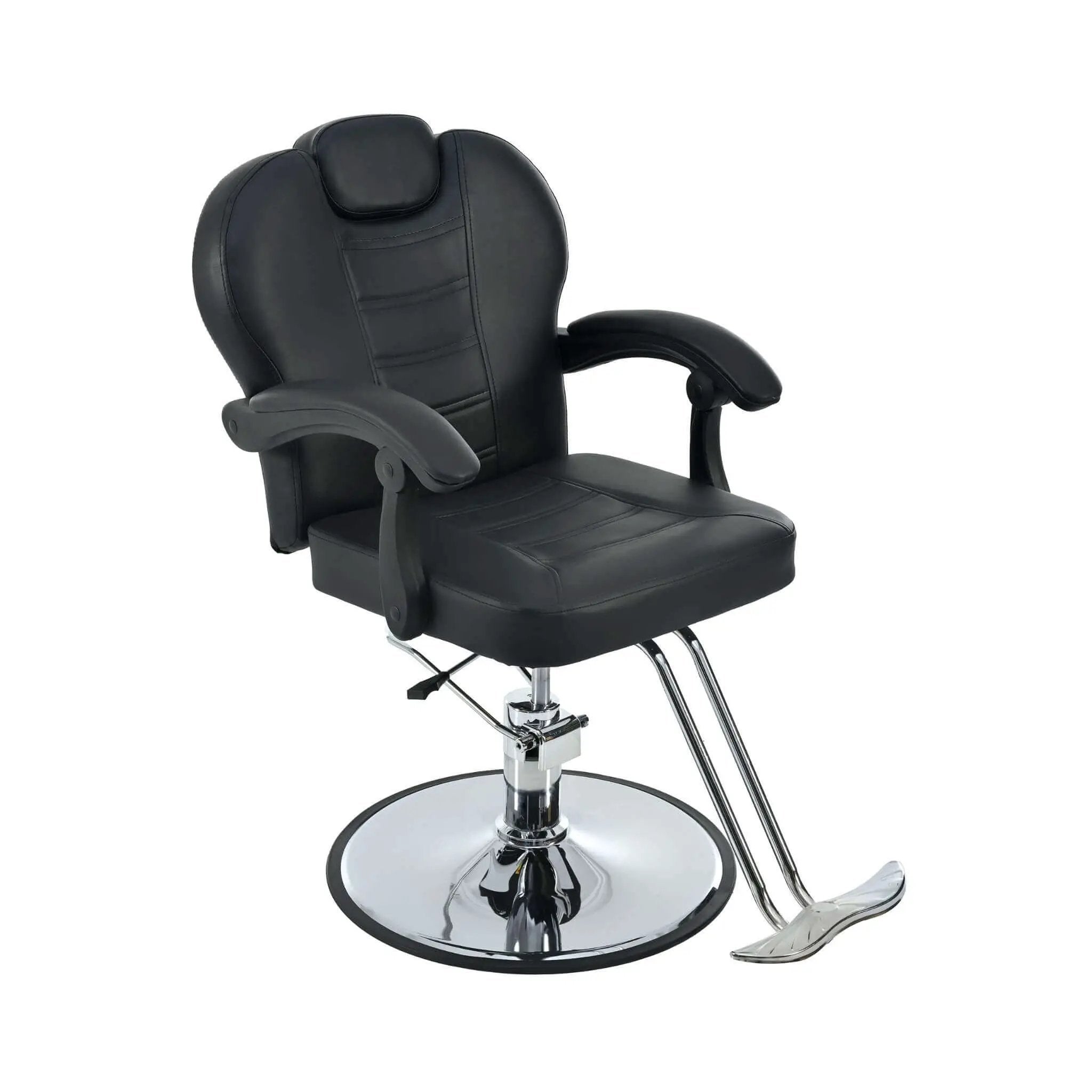 Modern Reclining Barber Chair With Adjustable Headrest And Hydraulic Pump (SAK62751) by SAKSBY WHOLESALE