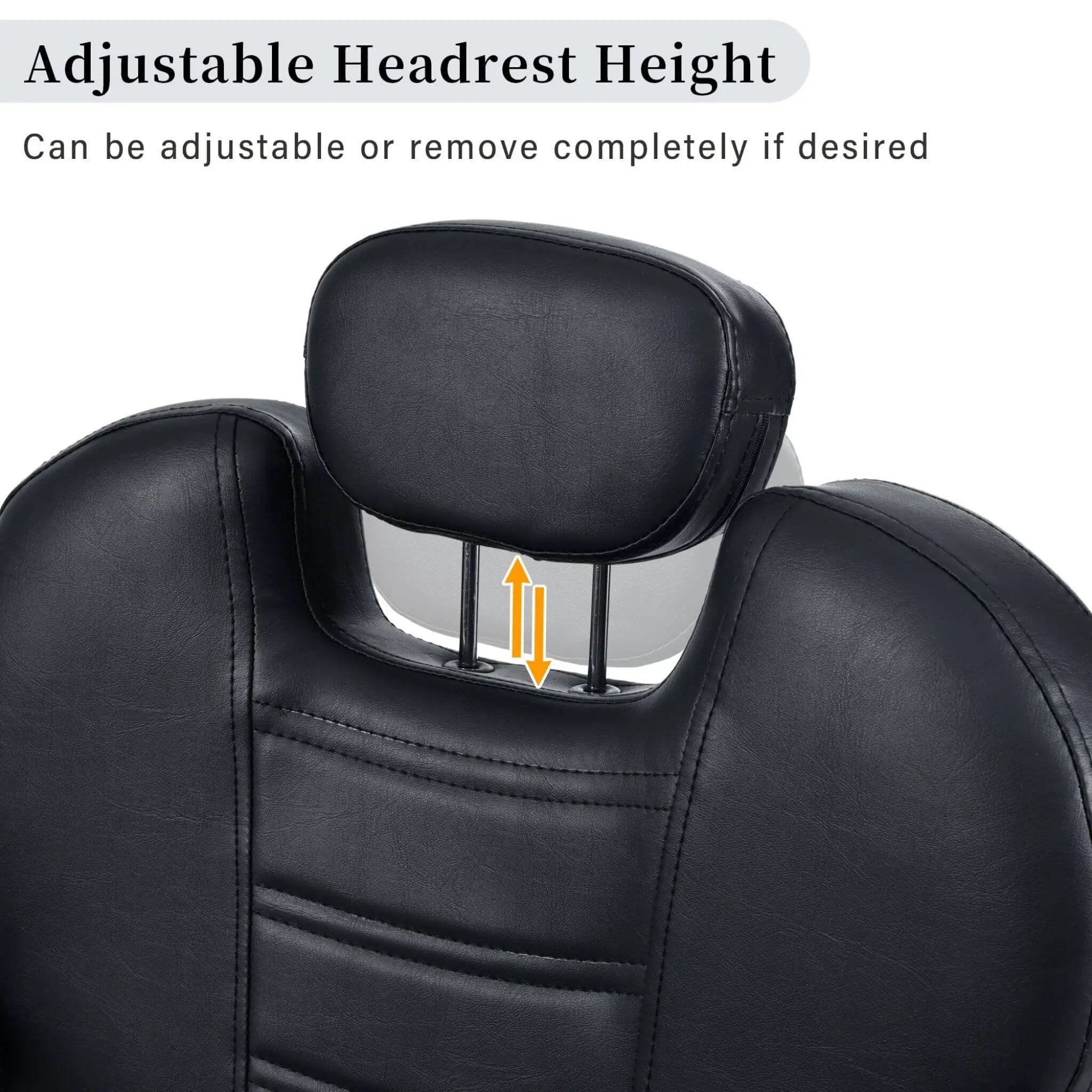 Modern Reclining Barber Chair With Adjustable Headrest And Hydraulic Pump (SAK62751) by SAKSBY WHOLESALE