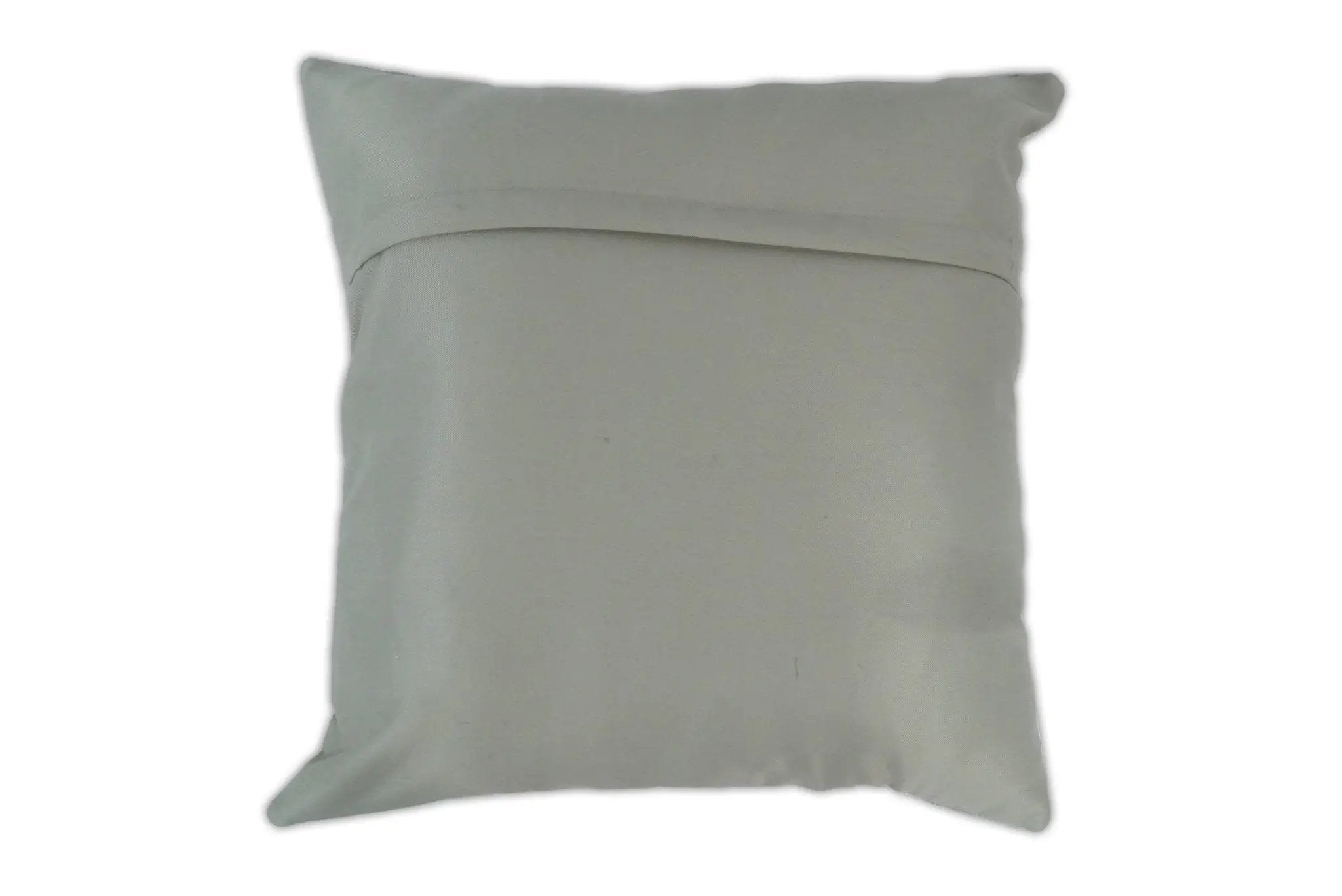 Modern Stripes Ivory and Gray Genuine leather Pillow with Insert, Cushion | PL16 by The Rug Decor