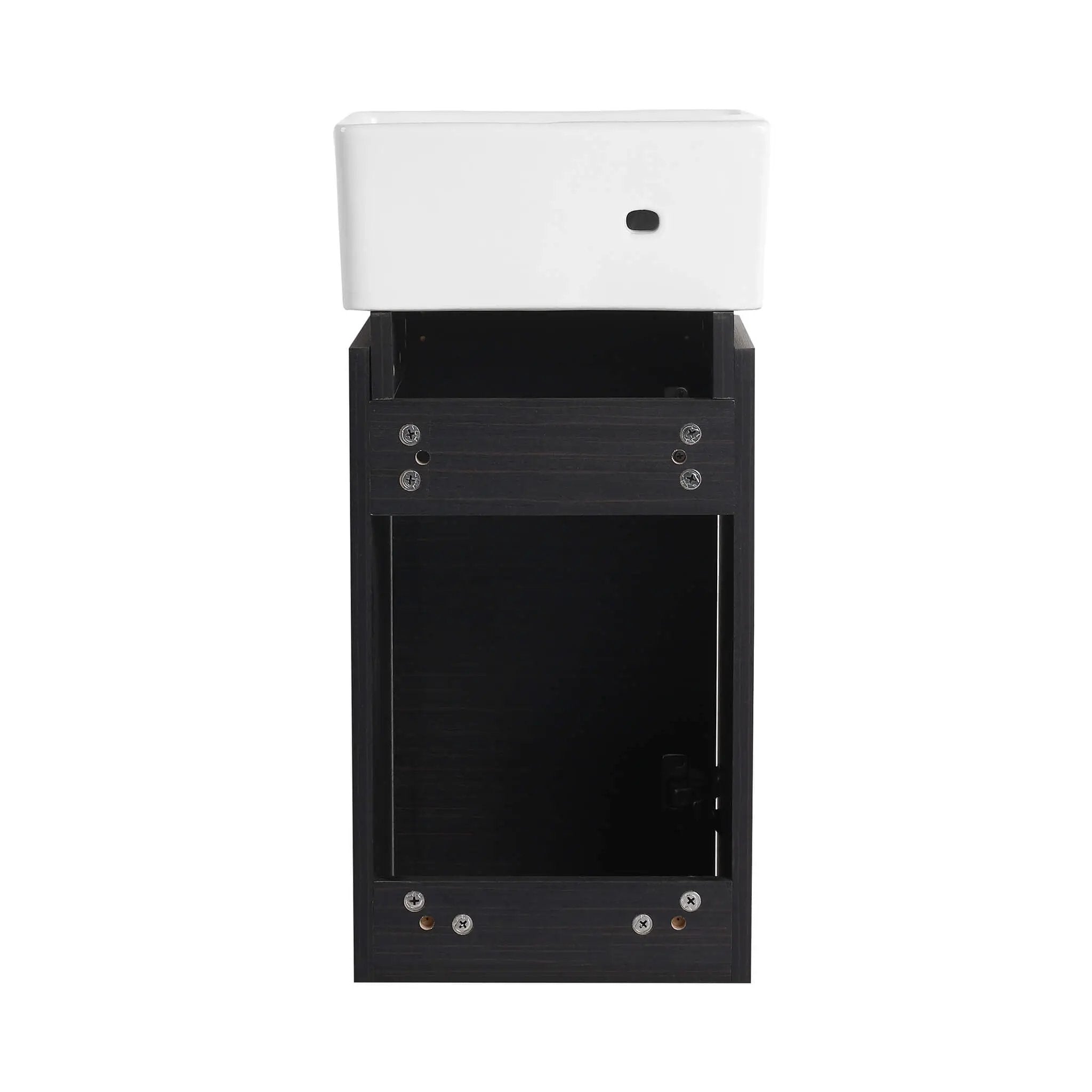 Nuvia Modern Wall-Mounted Bathroom Vanity With Ceramic Sink And Soft Close Door (SAK05214) by SAKSBY WHOLESALE
