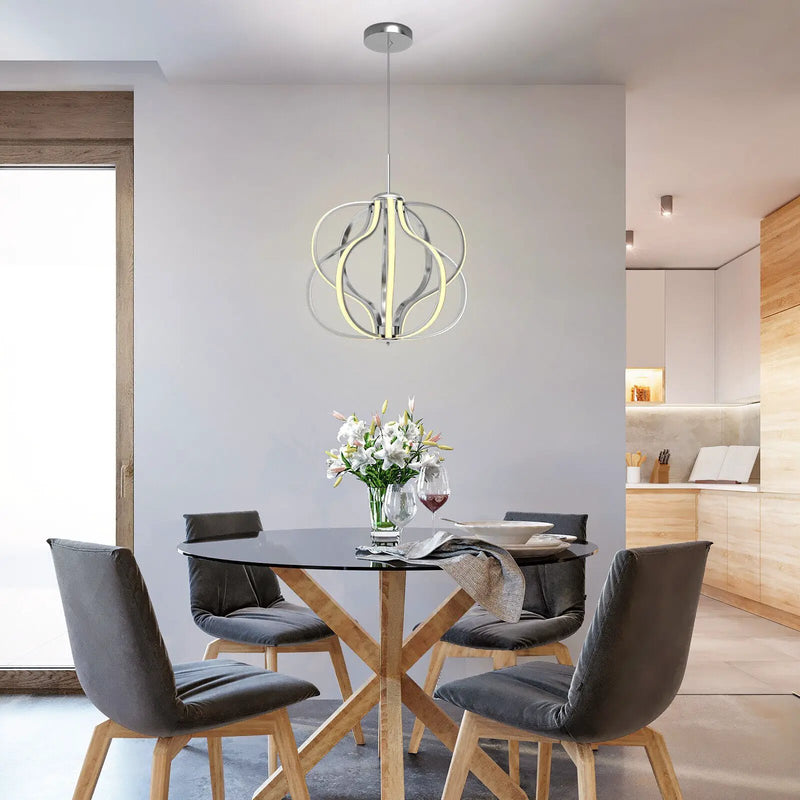 Modern Dimmable Warm White LED Chandelier by DirectDeals