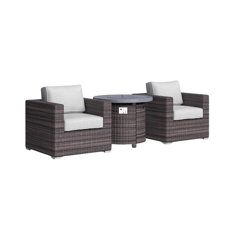 Alora 3-Piece Modular Rattan Patio Sofa Set With Weather-Resistant Cushions (SAK75321) by SAKSBY WHOLESALE