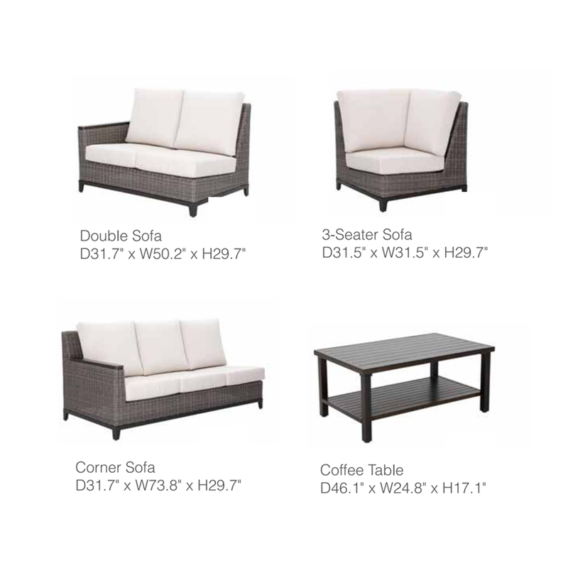 Owens Modular Aluminum Living Room Set by Outdoor-USA®
