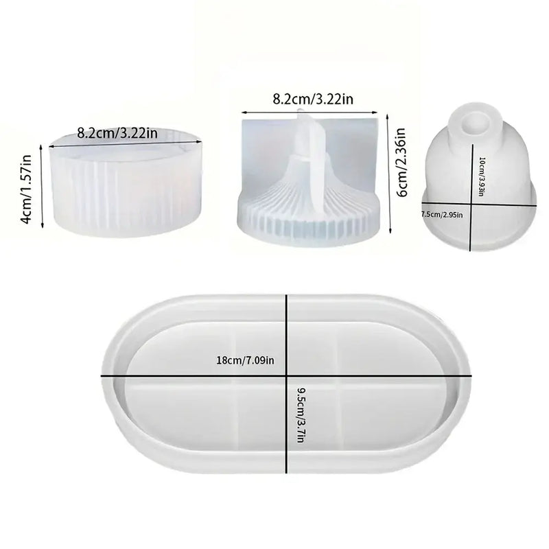 Molds - Silicone Oval Set by House Of Avana