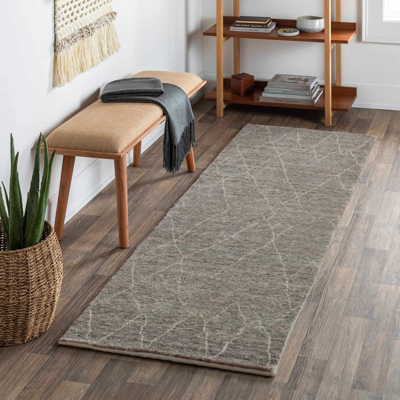 Molugan Gray Premium Wool Rug - Clearance by Boutique Rugs