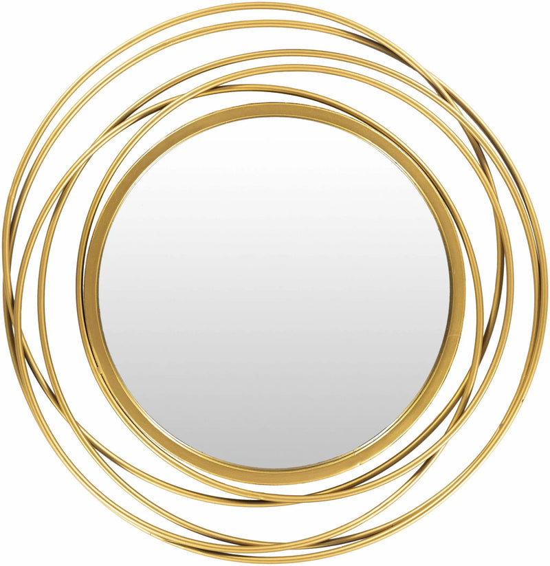 Monamon Round Rattan Mirror by Boutique Rugs