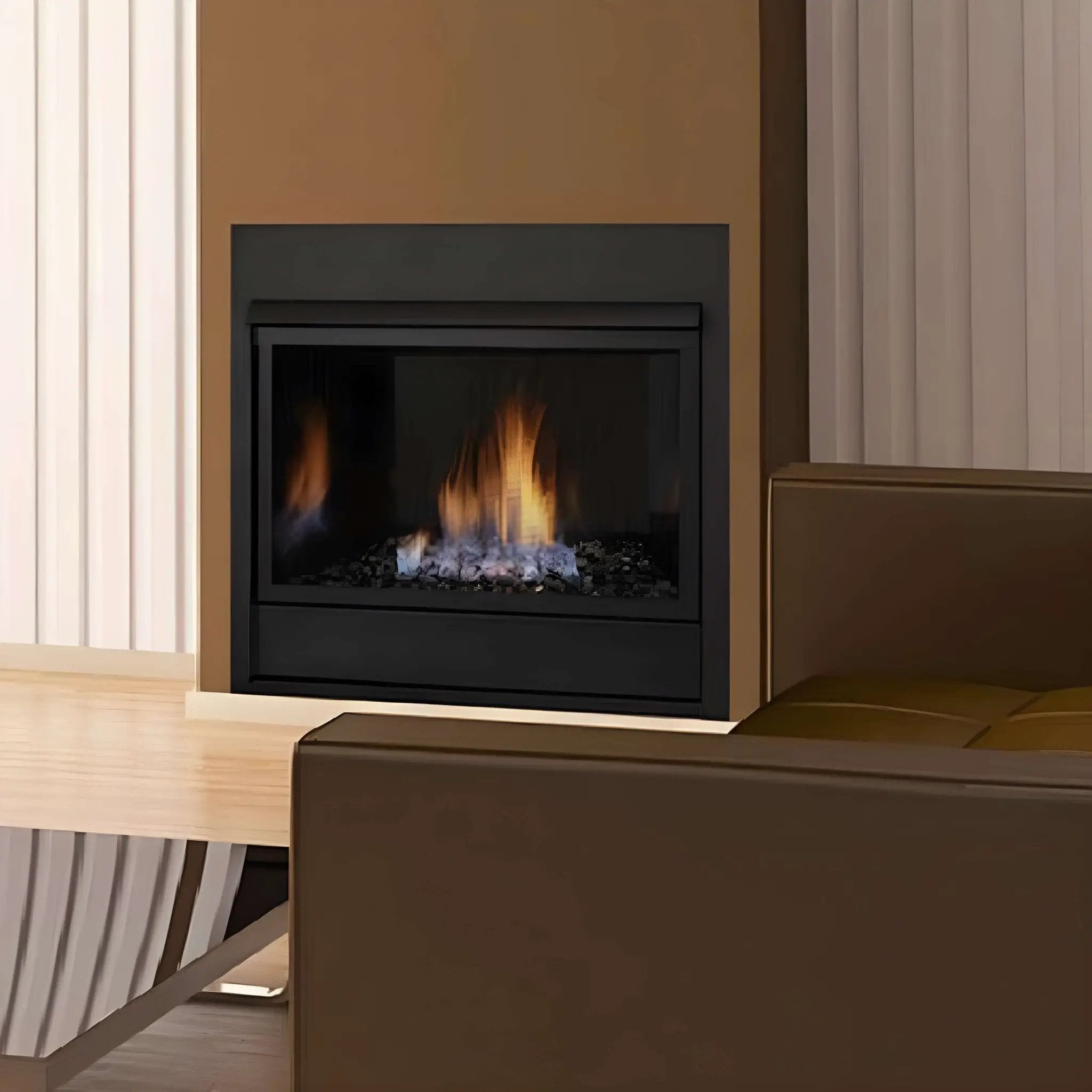 Monessen 24-Inch Contemporary Style Vent-Free Millivolt Natural Gas Fireplace [VFC24CNV] (SAK31415) by SAKSBY WHOLESALE