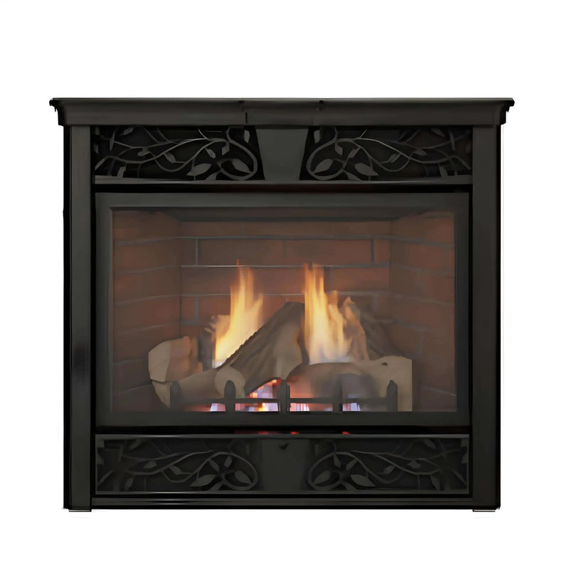 Monessen Symphony 32-Inch Vent-Free Traditional Fireplace With Control System [VFC32L] (SAK87014) by SAKSBY WHOLESALE