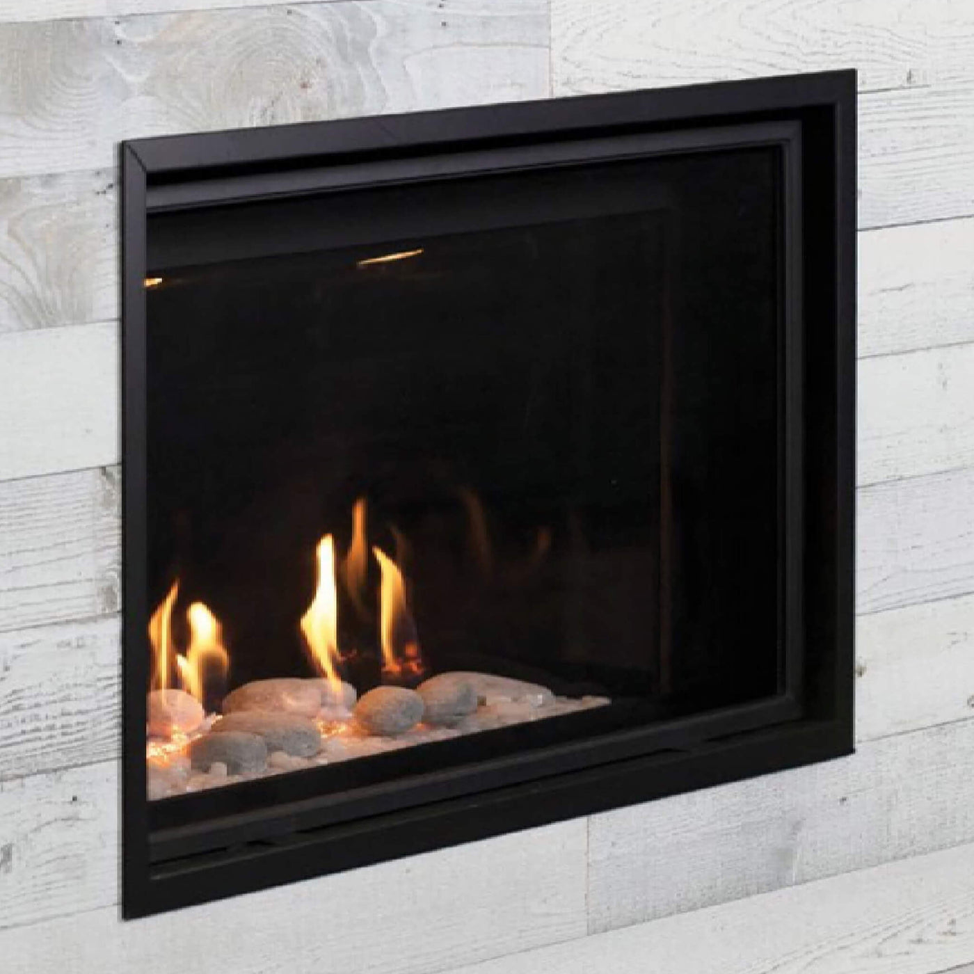 Montigo DelRay Square Direct Vent Natural Gas Fireplace With Concealed Universal Burner [DRSQ34/38/42/46NI] (SAK74029) by SAKSBY WHOLESALE