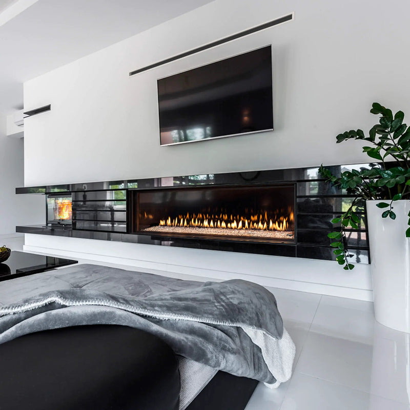 Montigo Distinction 63-Inch Single Sided Linear Direct Vent Natural Gas Fireplace [D6315NI-2] (SAK34218) by SAKSBY WHOLESALE
