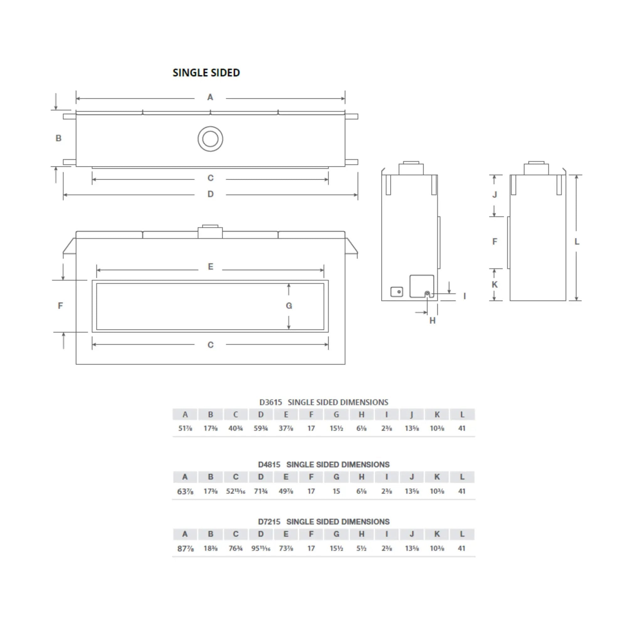 Montigo Distinction 72-Inch Single Sided Linear Direct Vent Natural Gas Fireplace [D7215NI-2] (SAK70824) by SAKSBY WHOLESALE