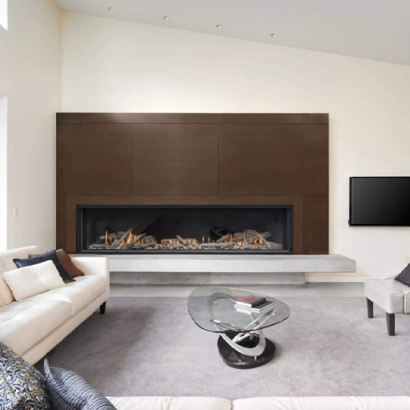 Montigo Distinction 72-Inch Single Sided Linear Direct Vent Natural Gas Fireplace [D7215NI-2] (SAK70824) by SAKSBY WHOLESALE