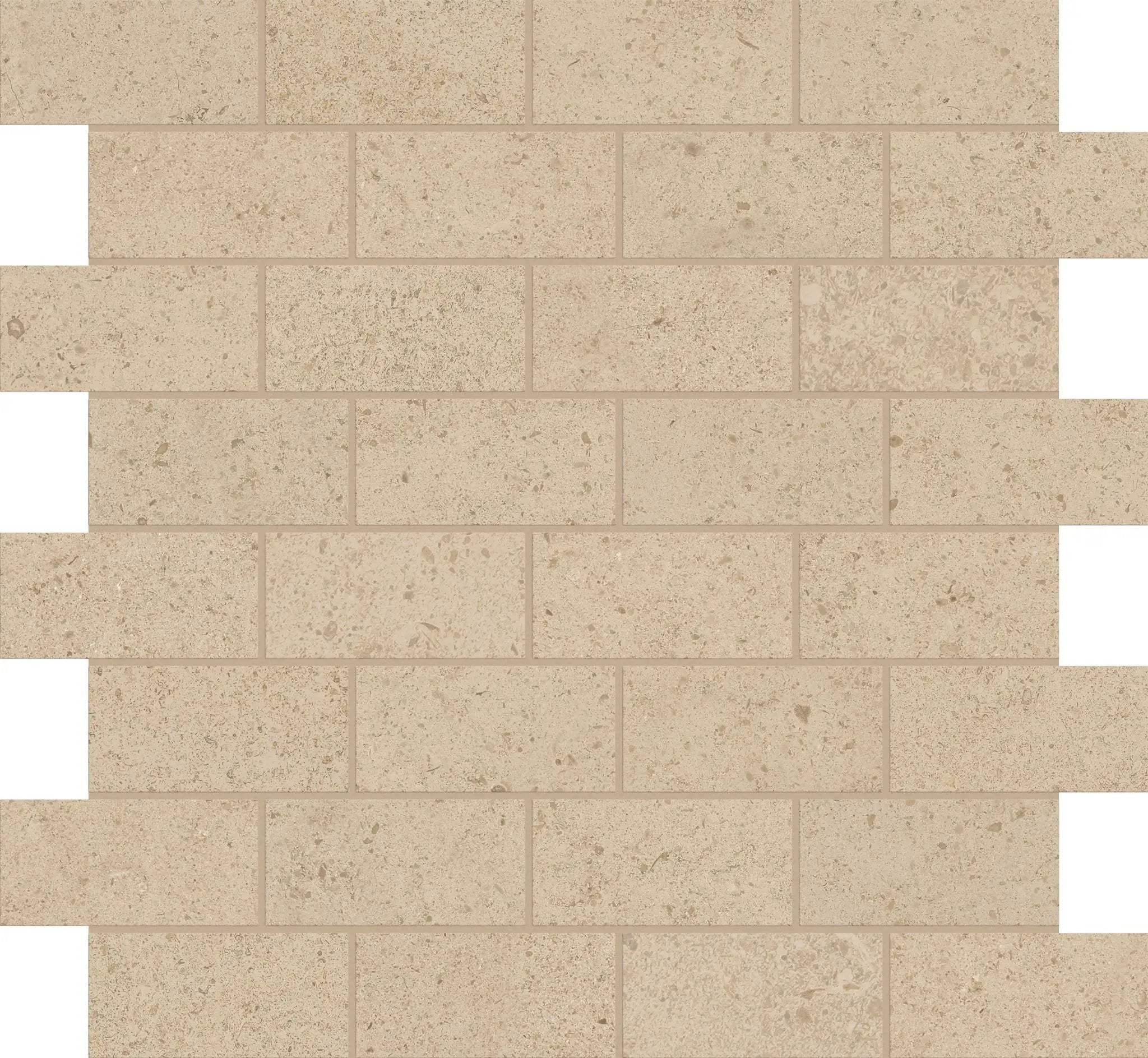 Mood Biscuit Bullnose Limestone Look Porcelain Moldings 3x24 by landmarkceramics