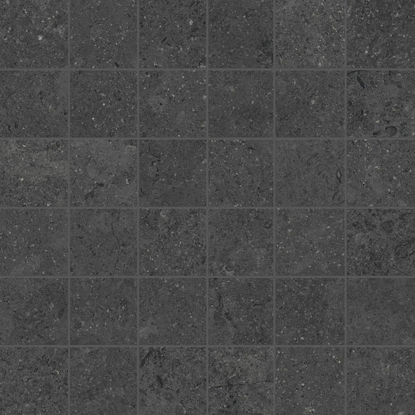 Mood Charcoal Bullnose Limestone Look Porcelain Moldings 3x24