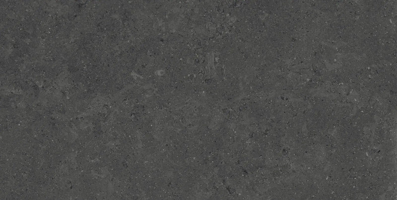 Mood Charcoal Anti-Slip Grip Limestone Look Porcelain Tiles 12x24 by landmarkceramics