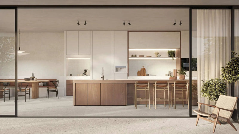 Mood Frost Limestone Look Porcelain Tiles 24x48 by landmarkceramics