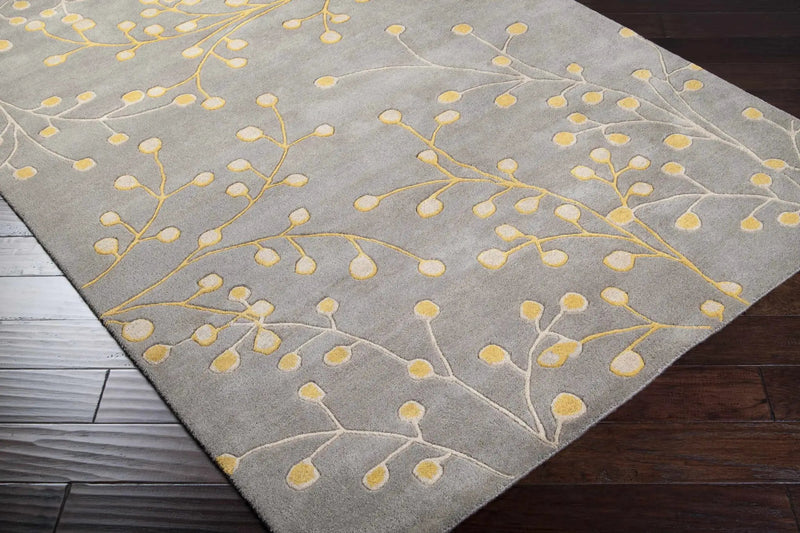 Elsu Mustard Wool Area Rug by Boutique Rugs