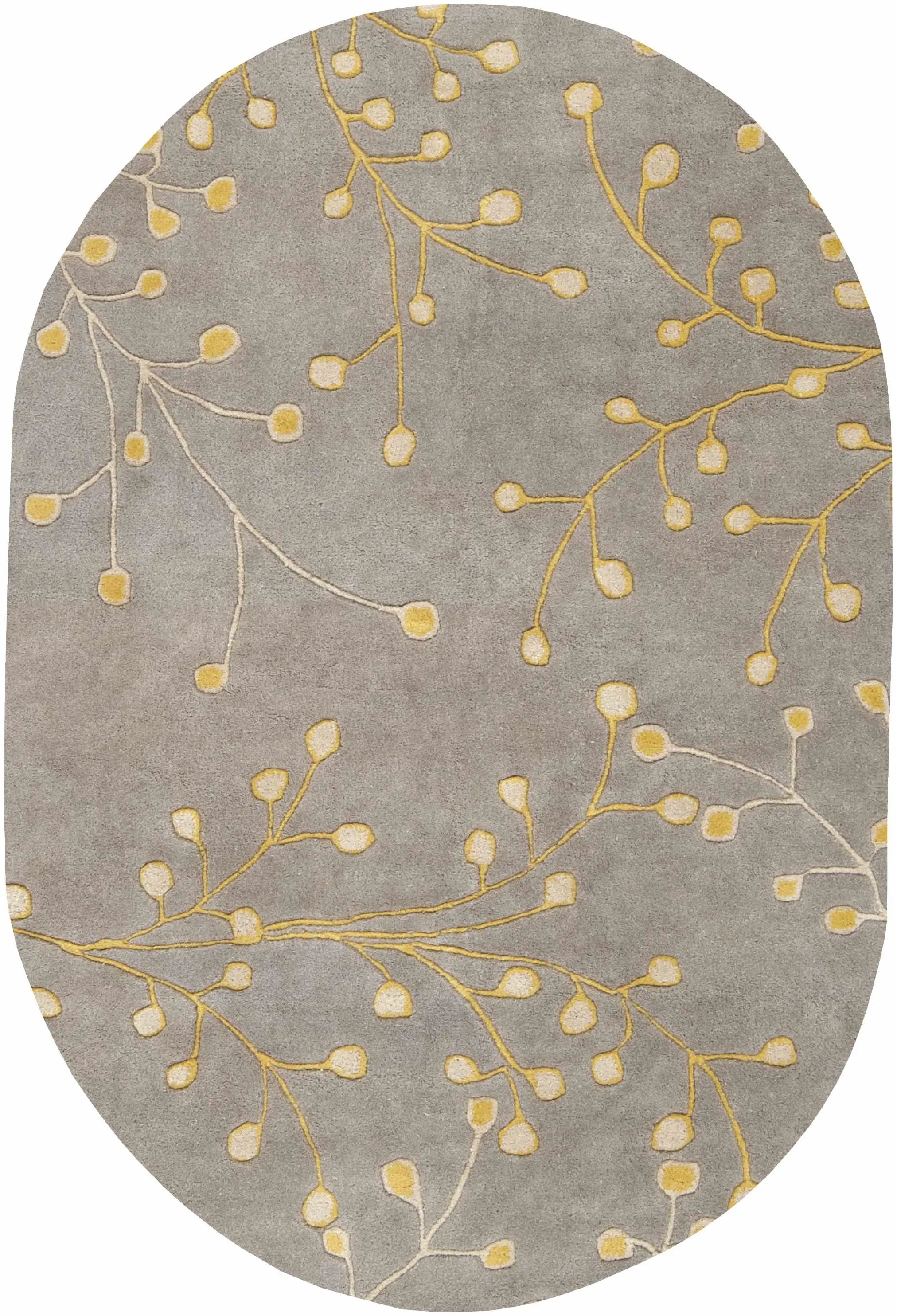 Elsu Mustard Wool Area Rug by Boutique Rugs